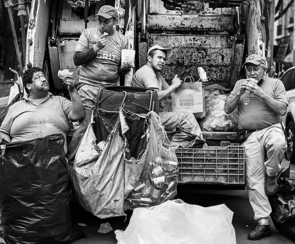 One of my contrasty black and white photographs, commissioned by Burger King